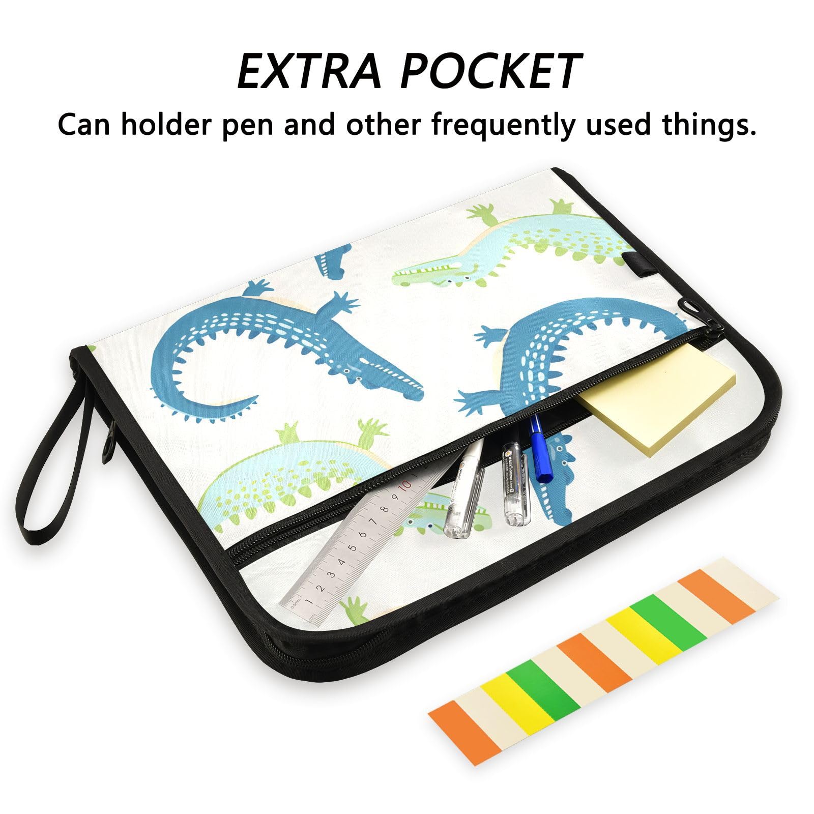 Amazon.com : Expanding File Folder Alligator White Pattern